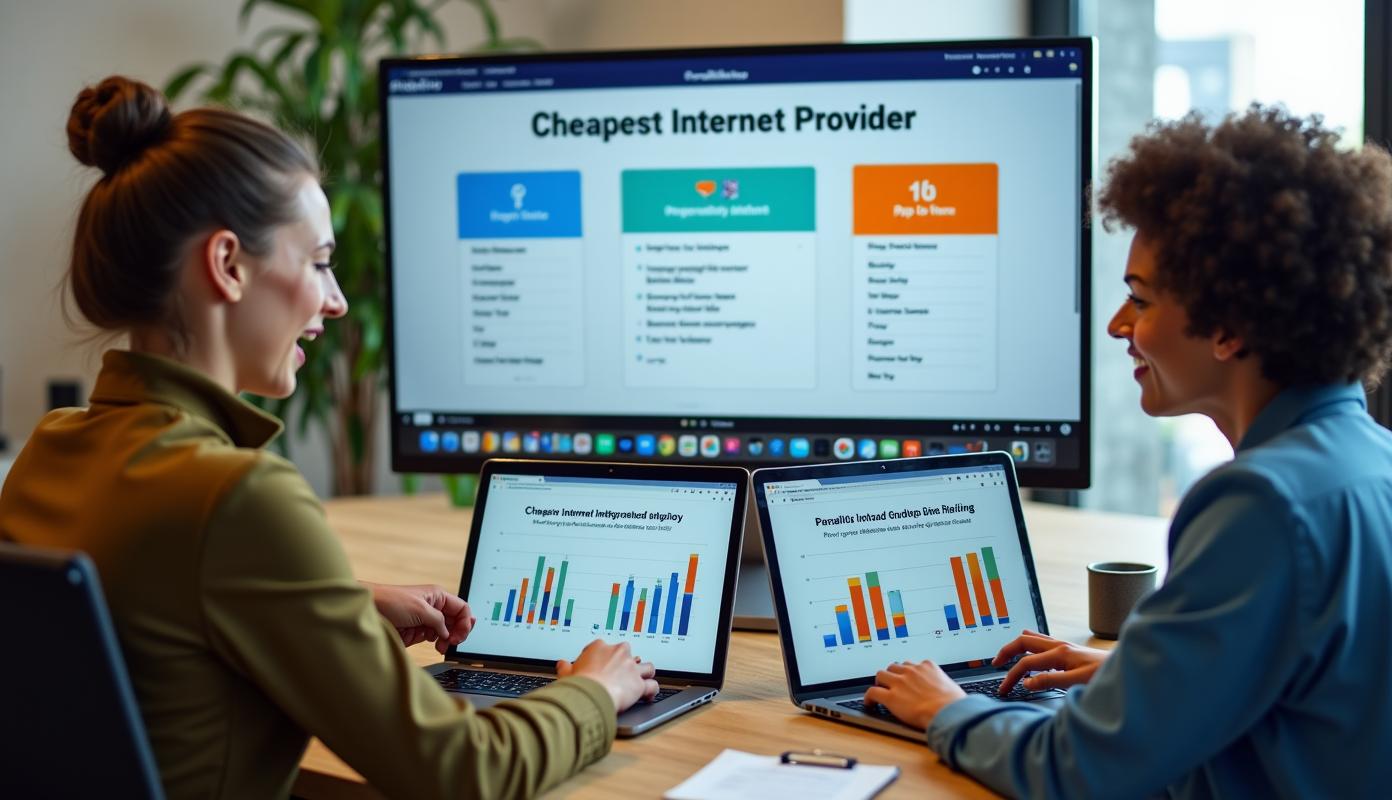 Moderne kontor: Billige internettilbud